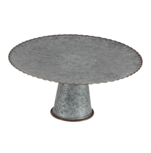 Couvercle en verre galvanisé fini support décoratif pour occasion spéciale centre de table plateau à gâteau arrondi support à gâteau en métal fait à la main - Product Image 5