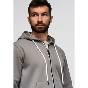 Conjunto Deportivo para Hombre, Sudadera con Cremallera, Pantalones Deportivos, Algodón y Poliéster, 490 GSM, Grueso, para Invierno, Gimnasio, Marca Privada OEM, Fábrica - Product Image 5