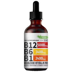 Complejo Vitamínico <span class=keywords><strong>B</strong></span> <span class=keywords><strong>Sublingual</strong></span> OEM, Gotas Líquidas de <span class=keywords><strong>Vitamina</strong></span> <span class=keywords><strong>B12</strong></span>, Energía para Adultos, Apoyo para el Cerebro y el Corazón para Hombres y Mujeres - Product Image 1