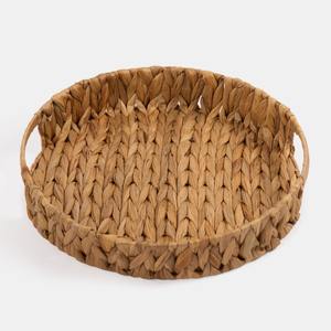 Plateau de rangement artisanal pour bibelots, meilleur prix, plateaux de présentation durables en jacinthe d'eau pour bijoux - Product Image 1