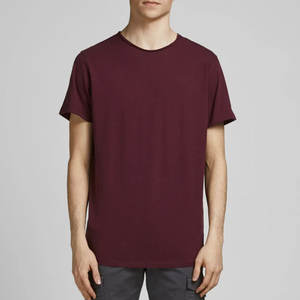 T-shirt uni lourd avec broderie d'impression personnalisée 100% coton prix de gros t-shirts unisexe - Product Image 1