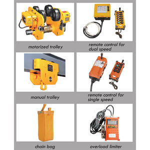 Sinoko 500kg-10 Ton Hook <span class=keywords><strong>Type</strong></span> Electric Chain <span class=keywords><strong>Hoist</strong></span> 220v-380v Lift dengan Troli untuk Konstruksi - Product Image 2