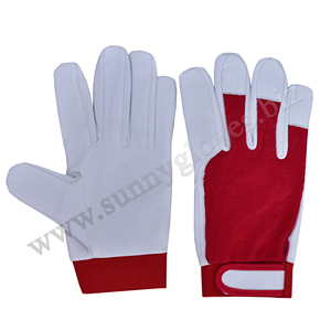Gran oferta, venta al por mayor, guantes de seguridad/guantes de trabajo para conductores/guantes de montaje hechos de cuero de grano de vaca - Product Image 3