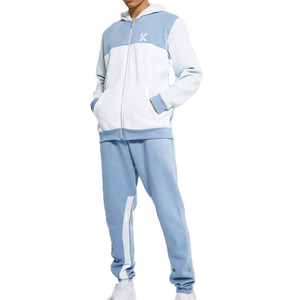2026 Customized Logo Winter Hooded Solid Men Fleece <b>Tracksuit</b> 100% Cotton Lightweight Casual Breathable Eco-Friendly Wholesale - Product Image 1