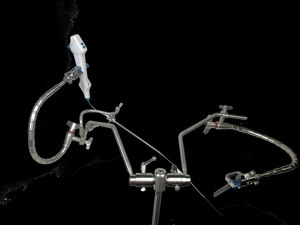 Support mural avec barres pivotantes à double angle et pince de rail, manuel, en acier, acier inoxydable, vente en gros à prix avantageux - Product Image 2