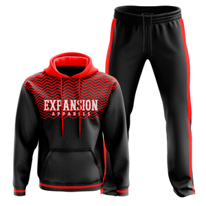 Ensemble de joggings à sublimation de haute qualité, conception OEM personnalisée, sweat à capuche, survêtements d'entraînement pour hommes-pour les sports d'hiver et de plein air - Product Image 2