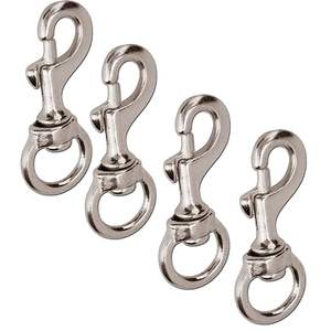 Crochet pivotant robuste en nickel plaqué, boucle pour animaux de compagnie, vente en gros, clip métallique résistant à la rouille pour laisses, colliers et harnais - Product Image 1