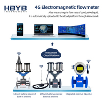 Medidor de Flujo Electromagnético 4G con Amplio Rango de Medición, 4-20mA, Pulsos, Registro de Datos de Aguas Residuales Limpias y Recicladas