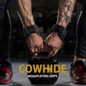 Empuñaduras de cuero de alta calidad para ropa de gimnasio Empuñaduras de cuero de fabricante de Pakistán Empuñaduras de cuero Moq bajo - Product Image 5