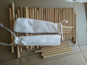 100% Pailles à boire en bambou naturel Paille en bambou écologique - Product Image 4
