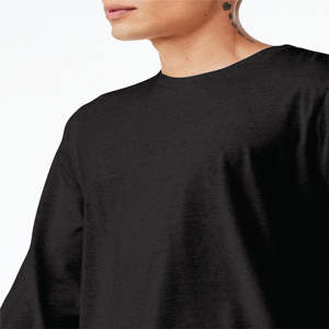 Camiseta Formal Unisex Gris de Manga Larga, Tejido de Punto Heather, 52% Algodón Peinado Airlume, 48% Poliéster, 4.2 Oz, 32 Hilos - Product Image 5