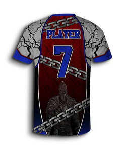 Adult Customizable Polyester Baseball Jersey <b>Set</b> Fully Ventilated Quick-Dry Airflow Digital Sublimation Printing Plus Size - Product Image 4