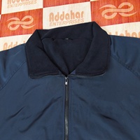 Blouson bomber noir pour homme, fermeture éclair, col montant, coupe-vent, polyester, coupe classique, pour l'automne, couleur unie, poches latérales