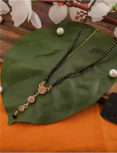 Cena elegante doble cadena Mangalsutra para mujer joyería de moda para el matrimonio y la fiesta - Product Image 2