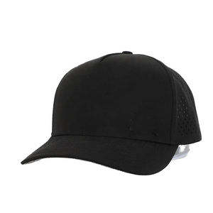 Bas quantité minimale de commande personnalisé en cuir Patch 3D broderie Logo casquette de Baseball 5 panneaux camionneur papa chapeau léopard avec corde de Golf étanche - Product Image 4