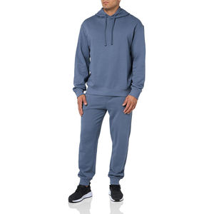 Ensemble sweat à capuche surdimensionné graphique avec logo personnalisé pull en coton pantalon de survêtement capuche imprimée pour l'hiver - Product Image 4