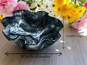 Cuenco para servir ensalada de cuerno de búfalo negro natural pulido a mano de alta calidad para cenas modernas en la costa muy baja por AALIYAN IMPEX - Product Image 2