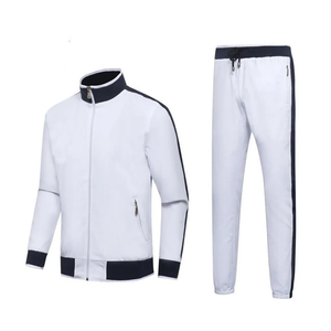 Costume de jogging personnalisé de haute qualité pour hommes coupe-vent en nylon surdimensionné avec fermeture à glissière survêtements en polaire délavé à l'acide - Product Image 5