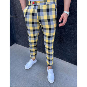 Pantalon décontracté pour homme 70% laine 30% polyester, écologique, respirant, coupe ajustée pour un usage quotidien - Product Image 1