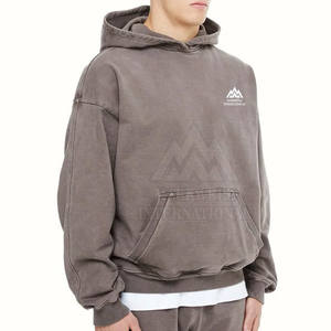 Vêtements professionnels pour hommes avec logo personnalisé Sweat à capuche délavé à l'acide Meilleure vente en gros Sweat à capuche délavé à l'acide pour hommes - Product Image 3