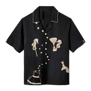 Chemises Cabana Unisexe Classiques Surdimensionnées Légères Tenue Décontractée de Station Balnéaire Vêtements d'Été Personnalisés pour Vacances Fabricant OEM - Product Image 5