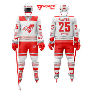 Uniformes de hockey sur glace respirants personnalisés de haute qualité |   Concevez vos propres maillots de hockey d'équipe |   Impression par sublimation 100% polyester - Product Image 5