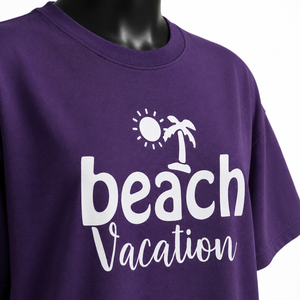 Camiseta Morada Extra Grande Personalizada para Mujer, Camiseta Informal de Manga Corta de Algodón al por Mayor - Product Image 6