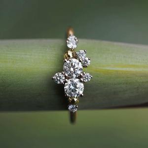 Anillo de Compromiso con Diamante Cultivado en Laboratorio de Corte Redondo de 1.00 Quilates, Claridad VS1, Anillo de Boda de Oro Amarillo, Certificado GIA, Joyería Fina S - Product Image 3