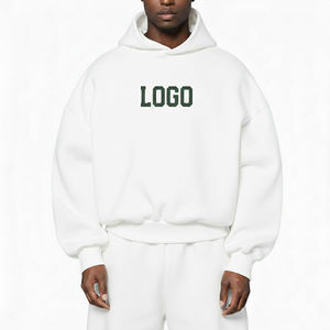 Sweat-shirts à capuche surdimensionnés de haute qualité, coupe ample, 100% coton, 400/450 g/m², superbe molleton, logos personnalisés, sweat-shirts pour hommes - Product Image 1