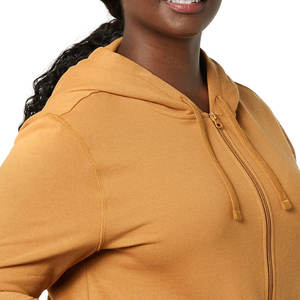 Sudaderas con capucha de algodón 100% pesado con estampado de logotipo de marca personalizado para mujer ropa de invierno cálida de piel fabricante OEM - Product Image 6