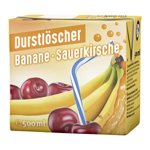 Superventas Durstloscher Kiba Banana Sour Cherry 500ml bebida de jugo para venta al por menor café venta OEM exportación a granel - Product Image 5