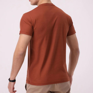 เสื้อยืดเข้ารูปแขนครึ่งแขนสำหรับผู้ชายฤดูร้อน2025เสื้อผ้าฝ้าย100% ออกแบบได้ตามต้องการ - Product Image 5