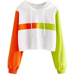 Top Design andHot Selling Factory Precio bajo OEM Logotipo personalizado 100% Algodón Mujeres Sudadera con capucha recortada en blanco 2025 - Product Image 3