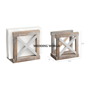 Tabletop Wooden Napkin Holder New Arrival Handmade <b>Tissue</b> Holder Customized Shape Fancy Wooden Napkin Holder - Product Image 1