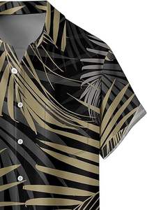 Camisa Hawaiana con Botones y Estampado Digital Personalizado al por Mayor, Ropa de Playa con Diseño Casual para Hombre - Product Image 4