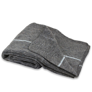 Mantas tejidas de lana de algodón y poliéster acrílico gris de alta calidad, suministro institucional de estilo liso para invierno, Avior Industries PVT LTD - Product Image 1