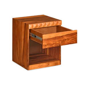 <b>Night</b> <b>Stand</b> Table Sofa Side Table Bedside Furniture in Mango Wood With Walnut Finishes for Bedroom Living Room Office - Product Image 1