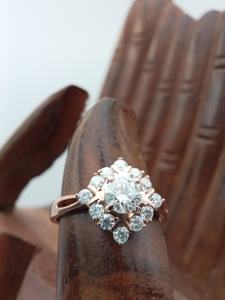 Men's Luxury 10K 14K 18K <b>Gold</b> Hip Hop Trend Ring VVS Natural Diamond Rounded Baguette for Weddings Fashionable <b>Costume</b> <b>Jewelry</b> - Product Image 6