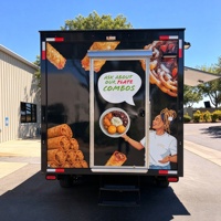 Remorque alimentaire entièrement équipée pour la vente de pâtisseries, boissons et en-cas, camion de cuisine commerciale mobile