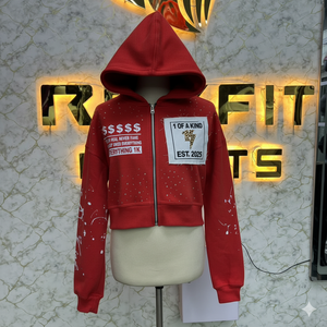 เสื้อฮู้ดสำหรับผู้ชาย2026มีซิปมีฮู้ดพิมพ์ลาย DTF วัสดุดีใหม่ - Product Image 5