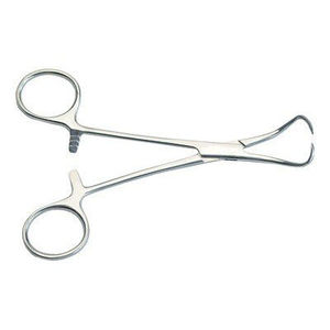 Pinza para Toallas de Cirugía Veterinaria REHMAT NOOR INDUSTRY RN-VPF-001 de 13 cm, Instrumento Quirúrgico para Sujetar Toallas, Accionamiento Manual - Product Image 1