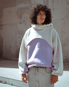 เสื้อฮู้ดพิมพ์ลายแบบครอปสำหรับผู้ชายเสื้อซิปขนแกะสองชั้น250กรัมมีซิปขึ้นฤดูหนาว - Product Image 6