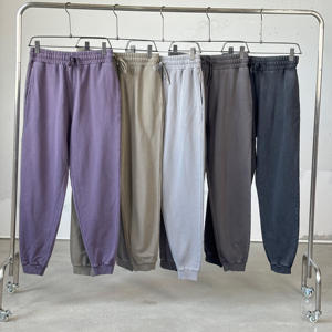 Heavyweight 420G Vintage Casual Printing Blank Men Aicd Wash Sudadera con capucha de gran tamaño y sudaderas con capucha cónicas de pierna recta - Product Image 3