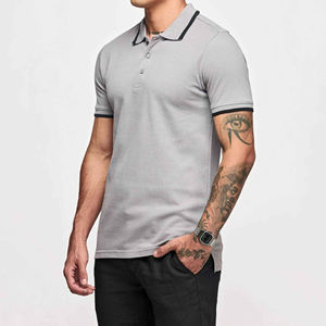 Polo clásico para hombre, camisetas de tela de algodón transpirable de manga corta, estilo informal de verano, OEM, logotipo personalizado, proveedor a granel - Product Image 3