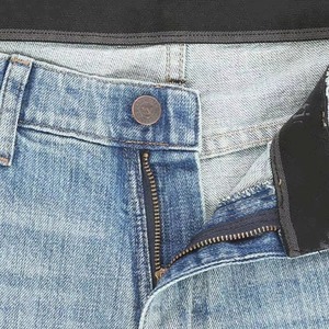 Custom <b>Men's</b> Denim <b>Jeans</b> Pants Premium Fashionable Mid <b>Waist</b> Snow Wash <b>High</b> Street Style Solid Autumn Casual Wear 100% Cotton - Product Image 4