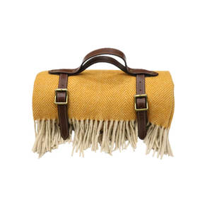 Manta de espiga de mango ligera de Venta caliente técnica de tejido de lana de algodón personalizada para el invierno directamente fabricante indio - Product Image 1