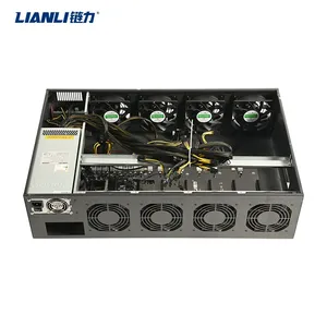 เคสคอมพิวเตอร์8 GPU ระยะห่าง70mm, เคส3070 GPU เงียบสำหรับแท่นขุดเจาะที่บ้าน