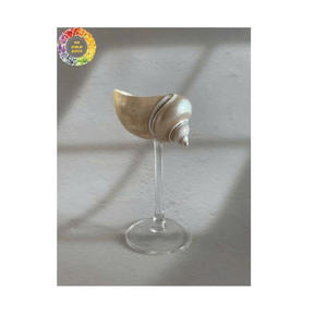 Natural <b>Conch</b> Shell Cup Handmade Ocean Inspired Drinking Goblet Decorative Sea Shell Mug for Beach Coastal Party Decoration - Product Image 6