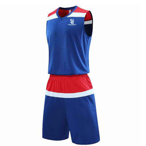 Uniforme de basket-ball en polyester avec logo personnalisé, poids léger, vêtements pour sports de plein air - Product Image 2