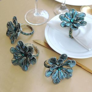 Servilletero de pavo real hecho a mano para agregar un toque romántico a las cenas, decoración de mesa perfecta de alta calidad, impresiona a tus invitados - Product Image 5